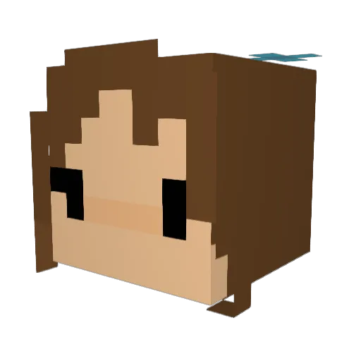 ThorsRealms Minecraft avatar head, 3D render