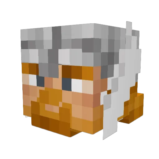 Thorskid Minecraft avatar head, 3D render