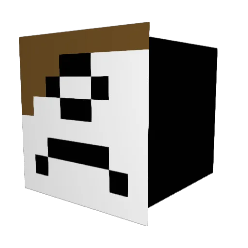 Thorthon Minecraft avatar head, 3D render