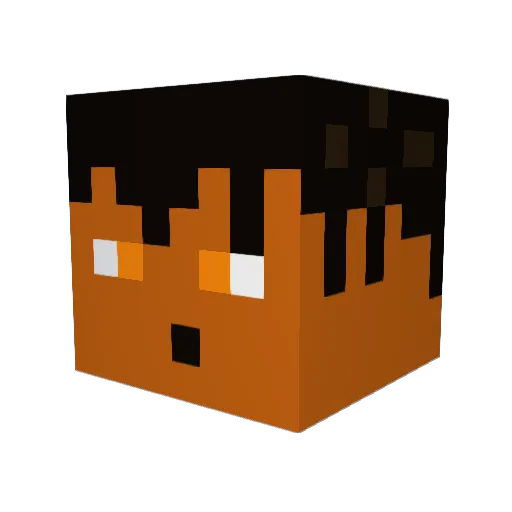 ThortyG Minecraft avatar head, 3D render