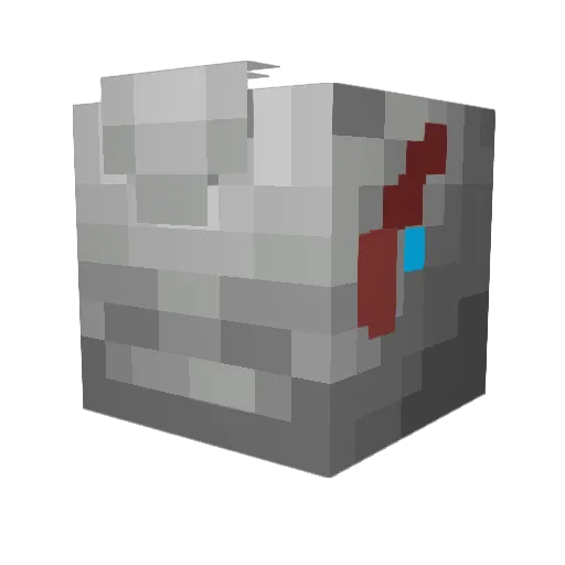 Thorynn96 Minecraft avatar head, 3D render
