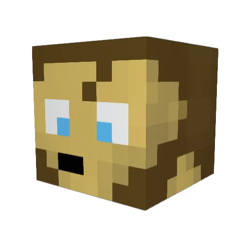 ThosTheMad Minecraft avatar head, 3D render