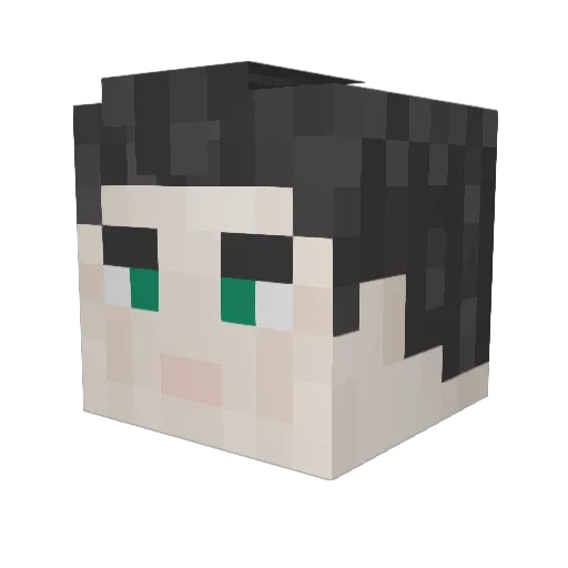 Thoubigcheese Minecraft avatar head, 3D render