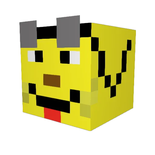 ThousandBugle Minecraft avatar head, 3D render