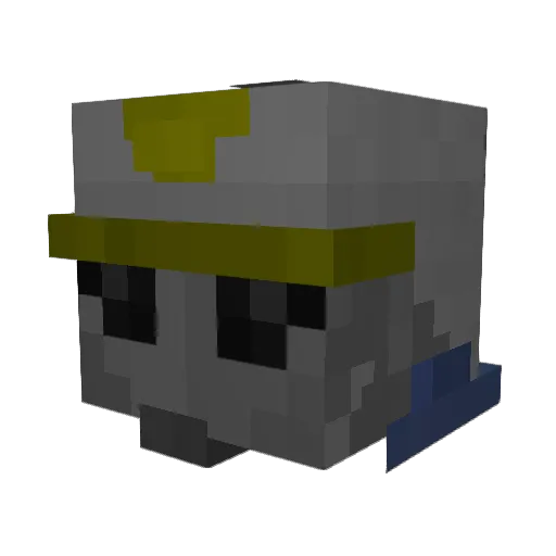 ThousandFaces08 Minecraft avatar head, 3D render