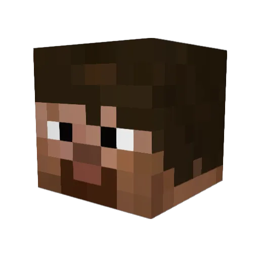 ThousandPotion Minecraft avatar head, 3D render
