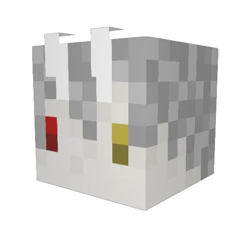 ThousandUwU Minecraft avatar head, 3D render