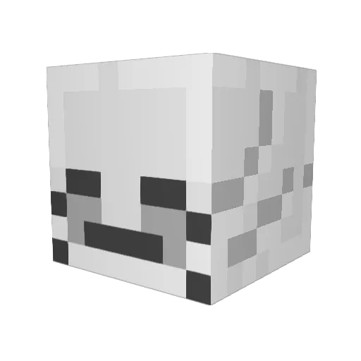 Thouya Minecraft avatar head, 3D render