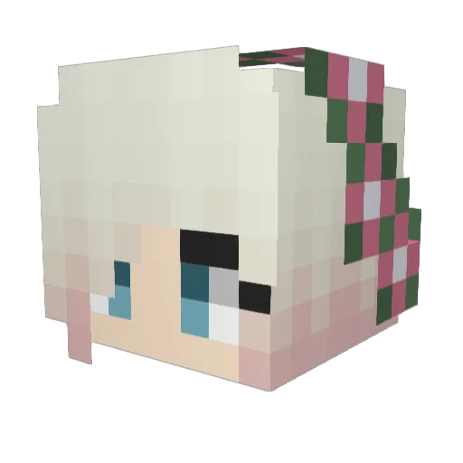 Thoya90 Minecraft avatar head, 3D render