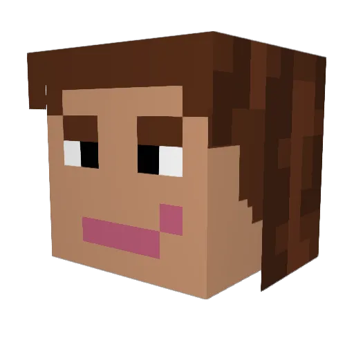 Thpro101 Minecraft avatar head, 3D render