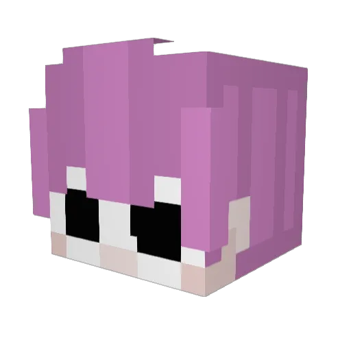 Thr1llP1ll Minecraft avatar head, 3D render