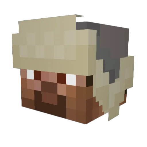 Thr3at_ Minecraft avatar head, 3D render