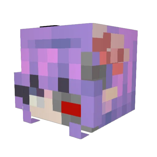 Thracknoff Minecraft avatar head, 3D render