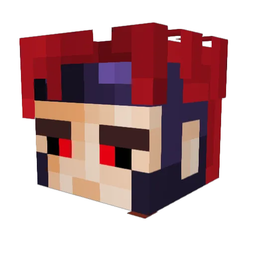 Thragg_2 Minecraft avatar head, 3D render