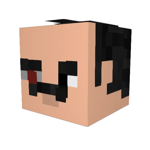 Thraggs_Barber Minecraft avatar head, 3D render