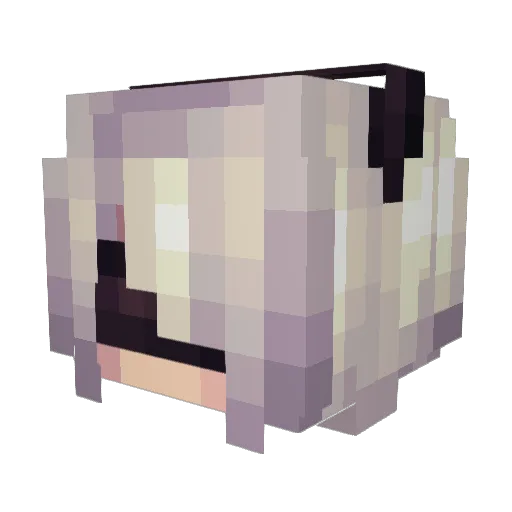 Thragna Minecraft avatar head, 3D render