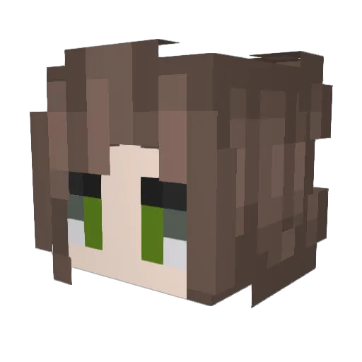 ThrashPhay Minecraft avatar head, 3D render
