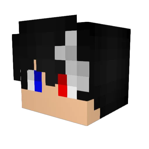 Thrasher187 Minecraft avatar head, 3D render