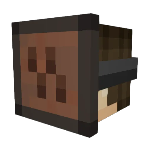 Thrasilius Minecraft avatar head, 3D render