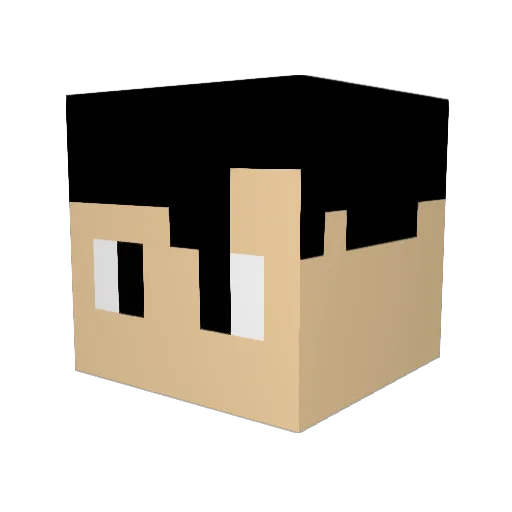 Threa Minecraft avatar head, 3D render