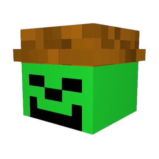 Threaaa Minecraft avatar head, 3D render