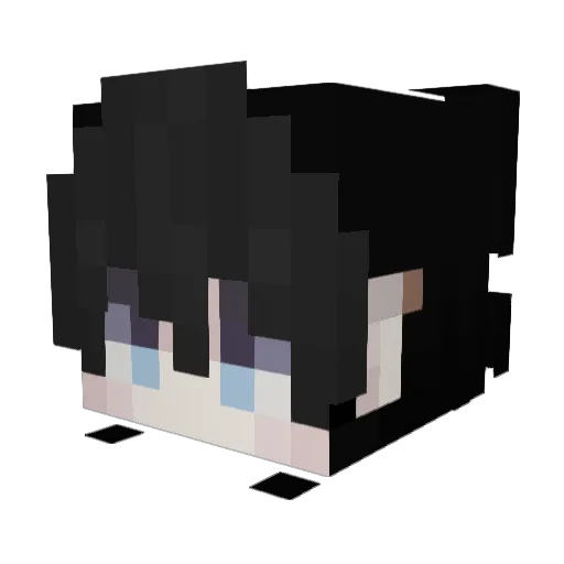 Threadyy Minecraft avatar head, 3D render