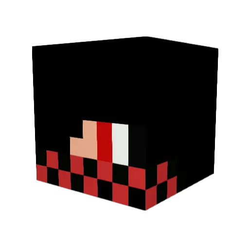 ThreamL Minecraft avatar head, 3D render