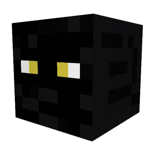 ThreeBeanPizza Minecraft avatar head, 3D render