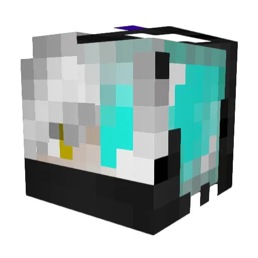 ThreeExpert2583 Minecraft avatar head, 3D render