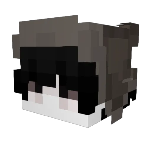 ThreeIsElite Minecraft avatar head, 3D render
