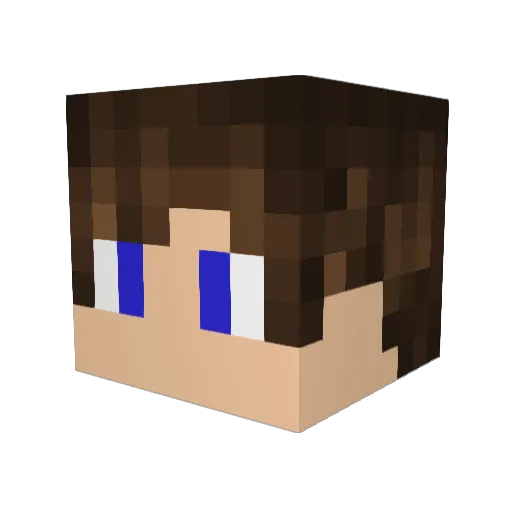 ThreePlyDream Minecraft avatar head, 3D render