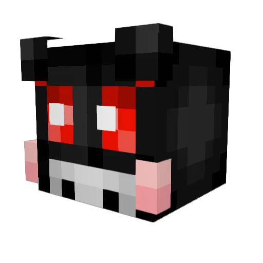 ThreeSlash Minecraft avatar head, 3D render