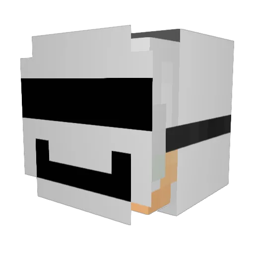 ThreeTapSlap Minecraft avatar head, 3D render