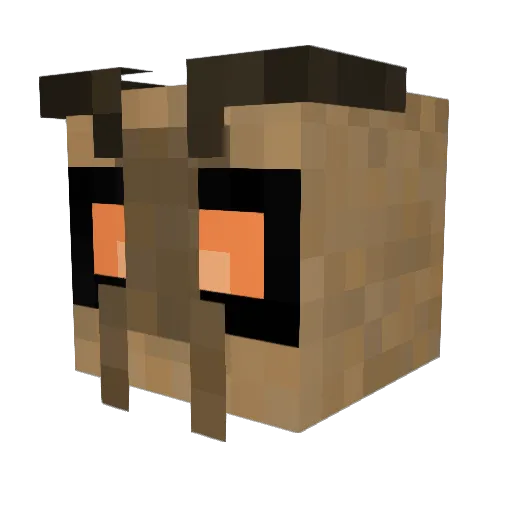 ThreeTylers Minecraft avatar head, 3D render