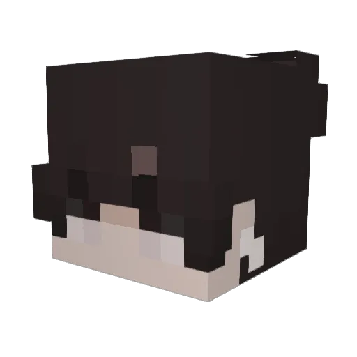 Threeda Minecraft avatar head, 3D render