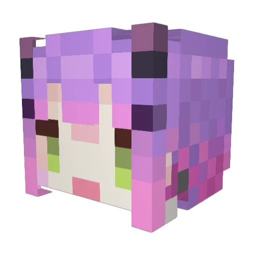Threo3 Minecraft avatar head, 3D render