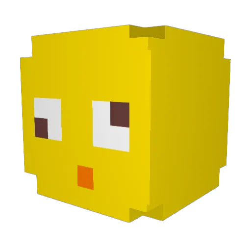 Thresh0324 Minecraft avatar head, 3D render
