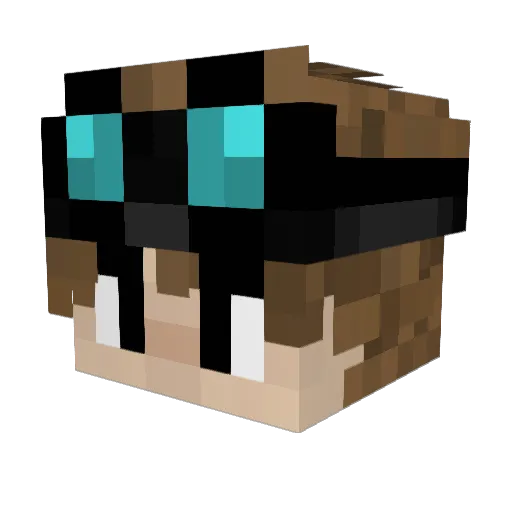 ThreshBlood Minecraft avatar head, 3D render