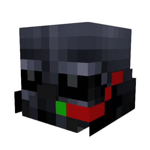 ThreshForLife Minecraft avatar head, 3D render