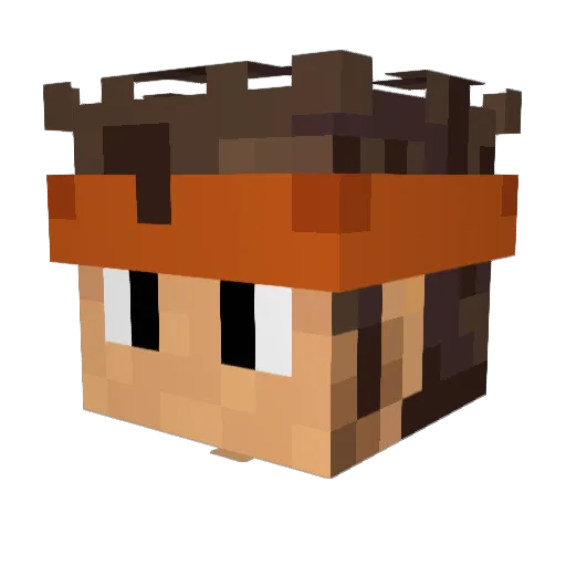Threshy13 Minecraft avatar head, 3D render