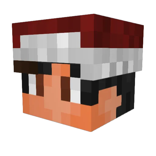 Threxic Minecraft avatar head, 3D render