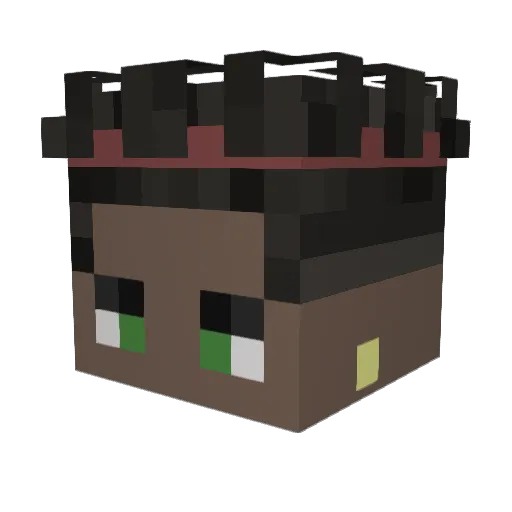 Threyr Minecraft avatar head, 3D render