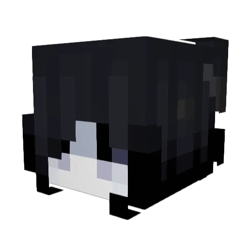 Thrifting Minecraft avatar head, 3D render