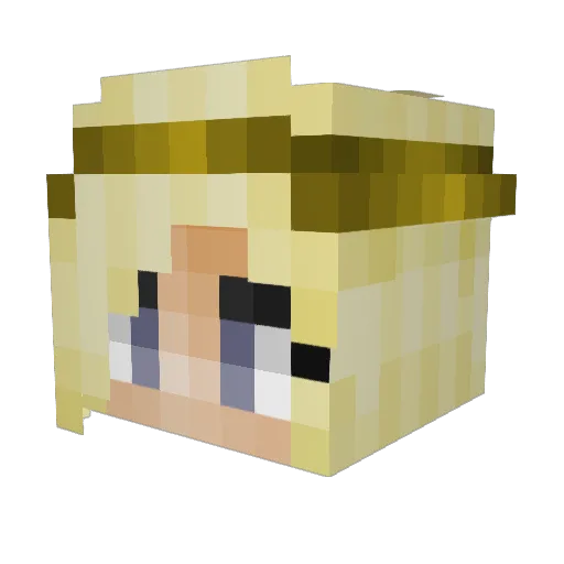 ThrillUK Minecraft avatar head, 3D render