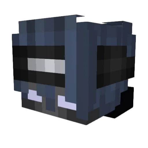 Thrillerss Minecraft avatar head, 3D render