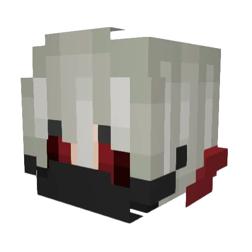 Thrillified Minecraft avatar head, 3D render