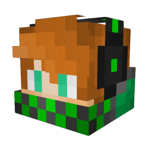 ThriveOnFootPics Minecraft avatar head, 3D render
