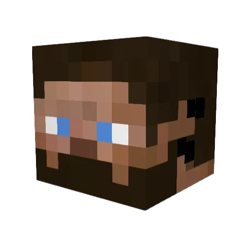 Throcken Minecraft avatar head, 3D render