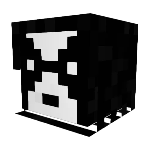 Throgmorton Minecraft avatar head, 3D render