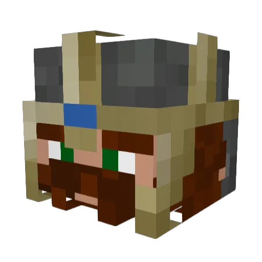 Throimd Minecraft avatar head, 3D render
